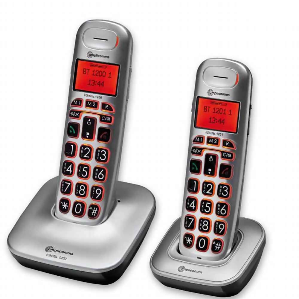 BigTel 1202 Pair Of Cordless Portable Telephones PR70203
