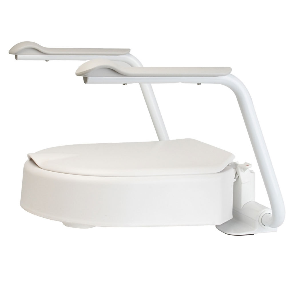 Etac HiLoo II Fixed Raised Toilet Seat with Armrests 2 091079409