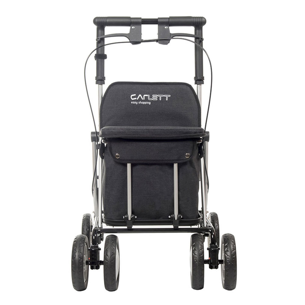 shopping trolley with fold down seat