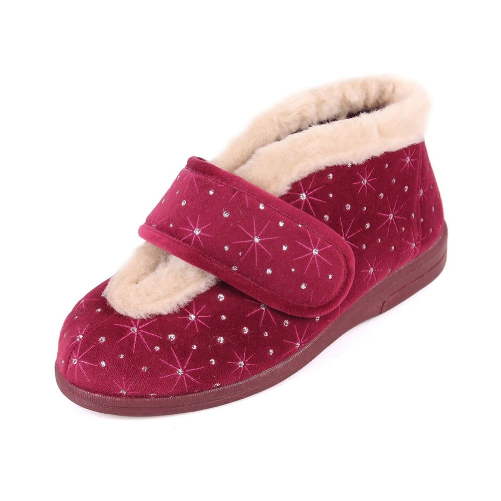extra wide womens slippers