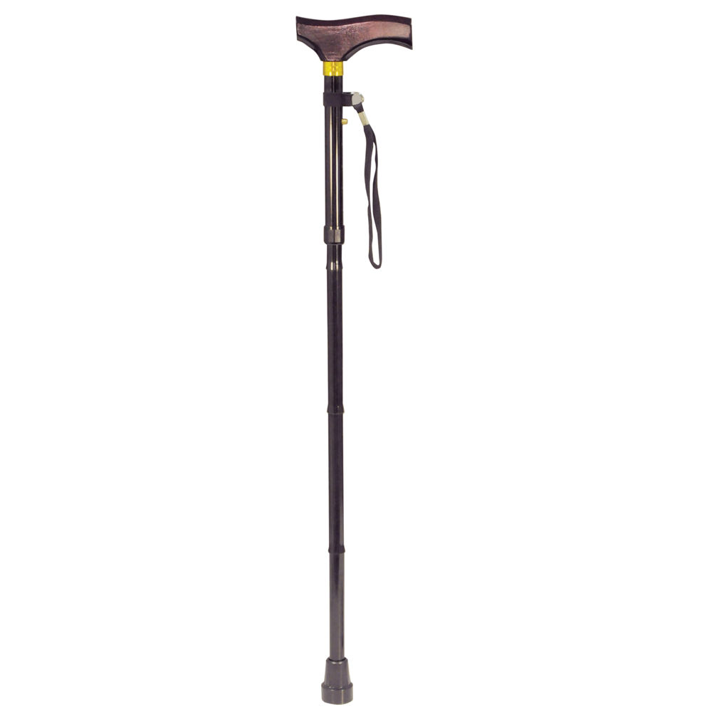Aidapt Collapsible Walking Stick With Wooden Handle VP155F