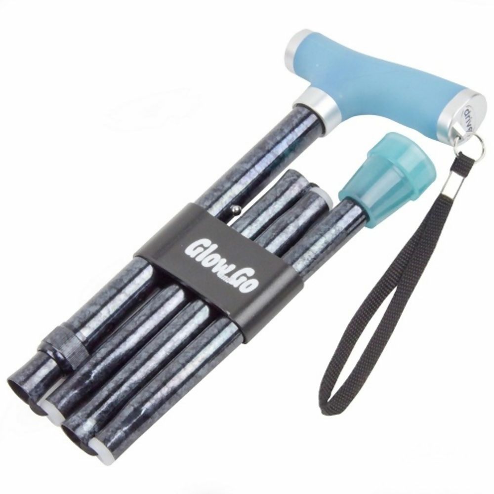 Drive Go and Glow Folding Cane Tye Dye RTL10304TD